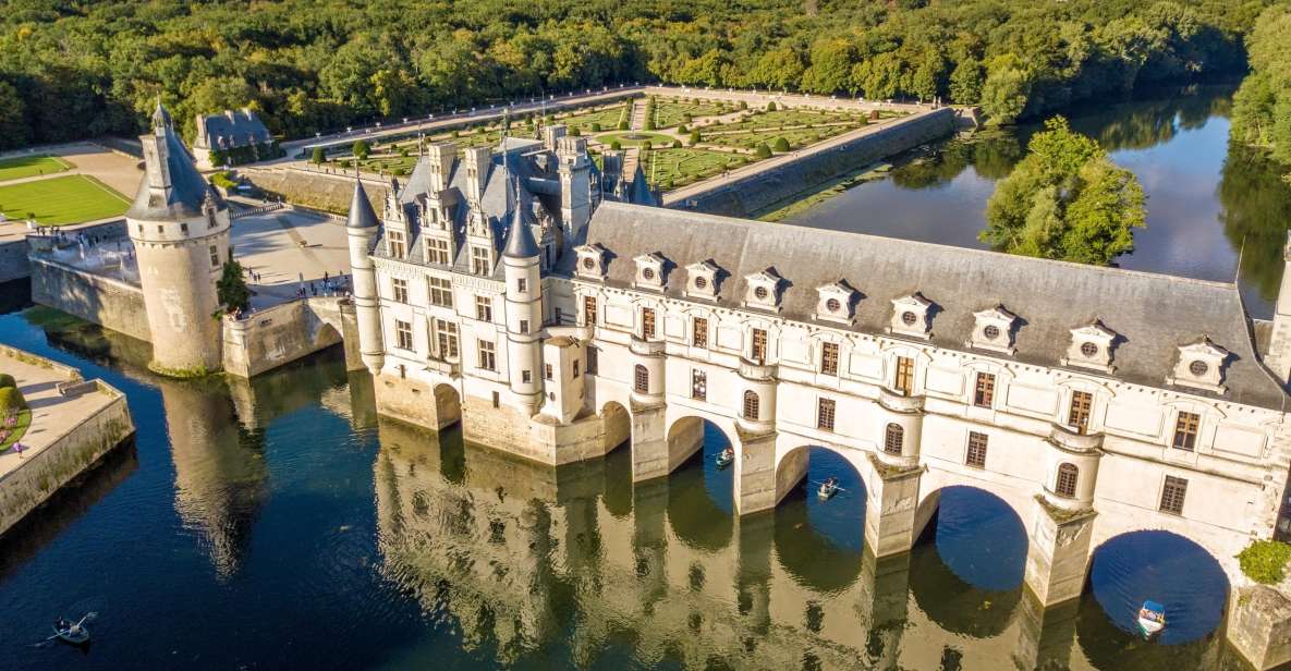 From Paris: Loire Valley Castles Day Trip With Wine Tasting - Chenonceau: Ladies’ Castle, Vaulted Cellar Wine, and the River-Span Main Hall
