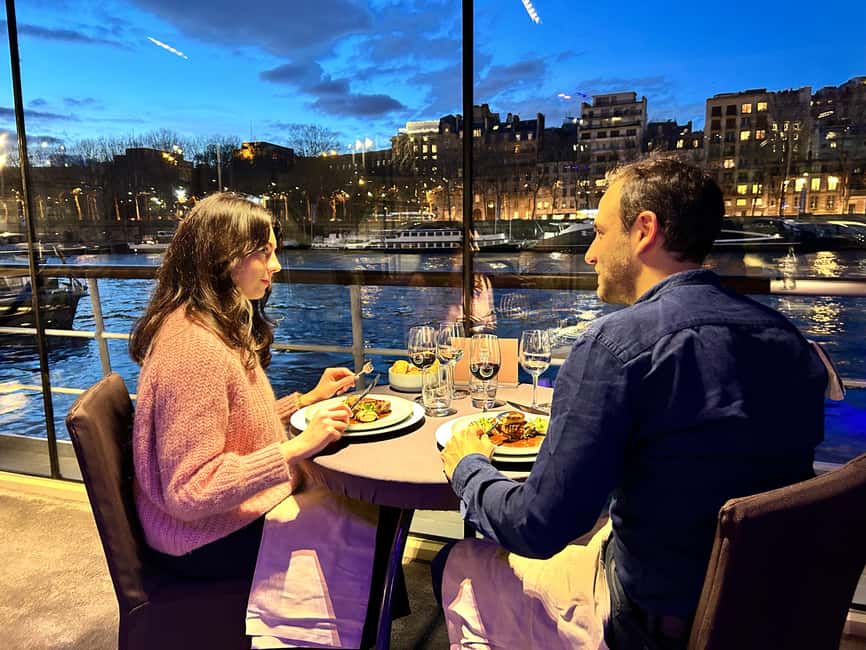 Paris: 3-Course-Dinner Cruise with Wine on the Seine River - Key highlights worth aiming for