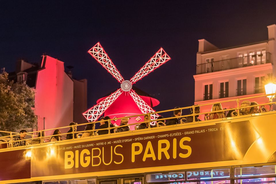 Paris: Big Bus Panoramic Night Tour by Open-Top Bus - Key things to know before you ride