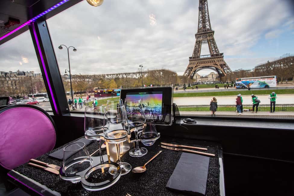 Paris: Bus Toqué Tour with 5-Course Dinner and Champagne - The 5-Course Menu and Champagne: What You Actually Get