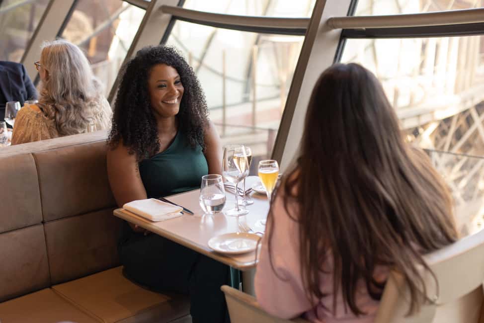 Paris: Eiffel Tower's Madame Brasserie 3-course lunch 12:00 - Service inside the tower: smooth pacing and staff you can rely on