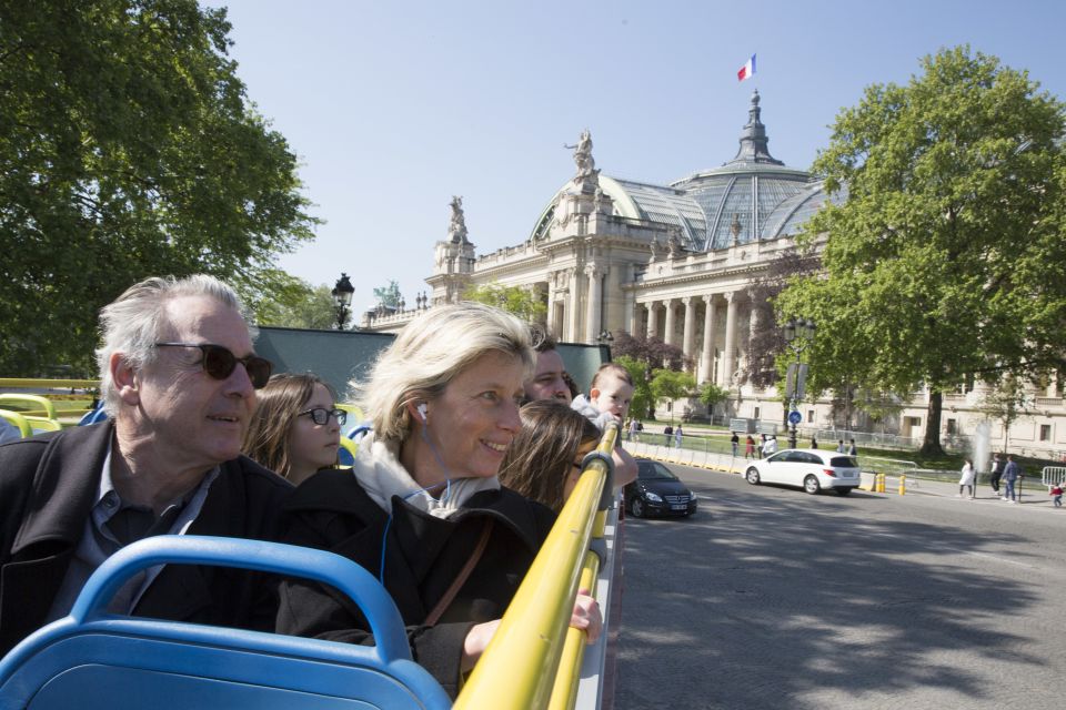 Paris: Hop-on Hop-off Bus Tour & Seine Cruise Bundle Tour - Blue Line stops: from Opera to Pont Alexandre III