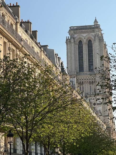 Paris: Notre-Dame Cathedral Exterior Guided Tour - Starting at the green Charlemagne statue: the walk begins with good orientation