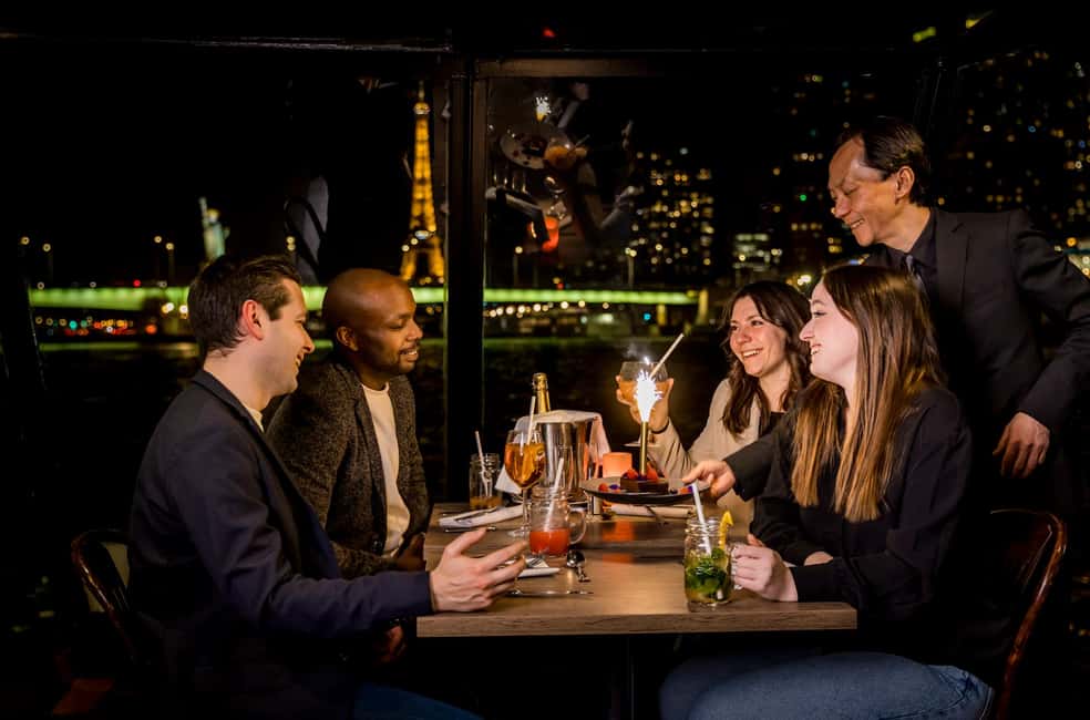 Paris: Seine River Champagne Dinner Cruise with Live Music - Seine at night: why this cruise feels small and worth it