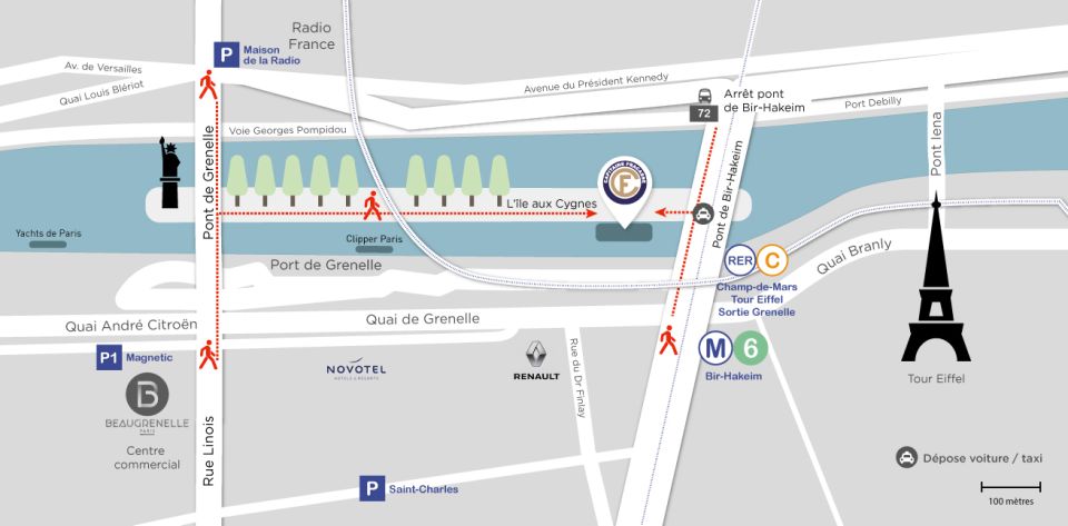 Paris: Seine River Cruise & Brunch - The brunch setup: sweet and savory plates, plus hot drink and juice